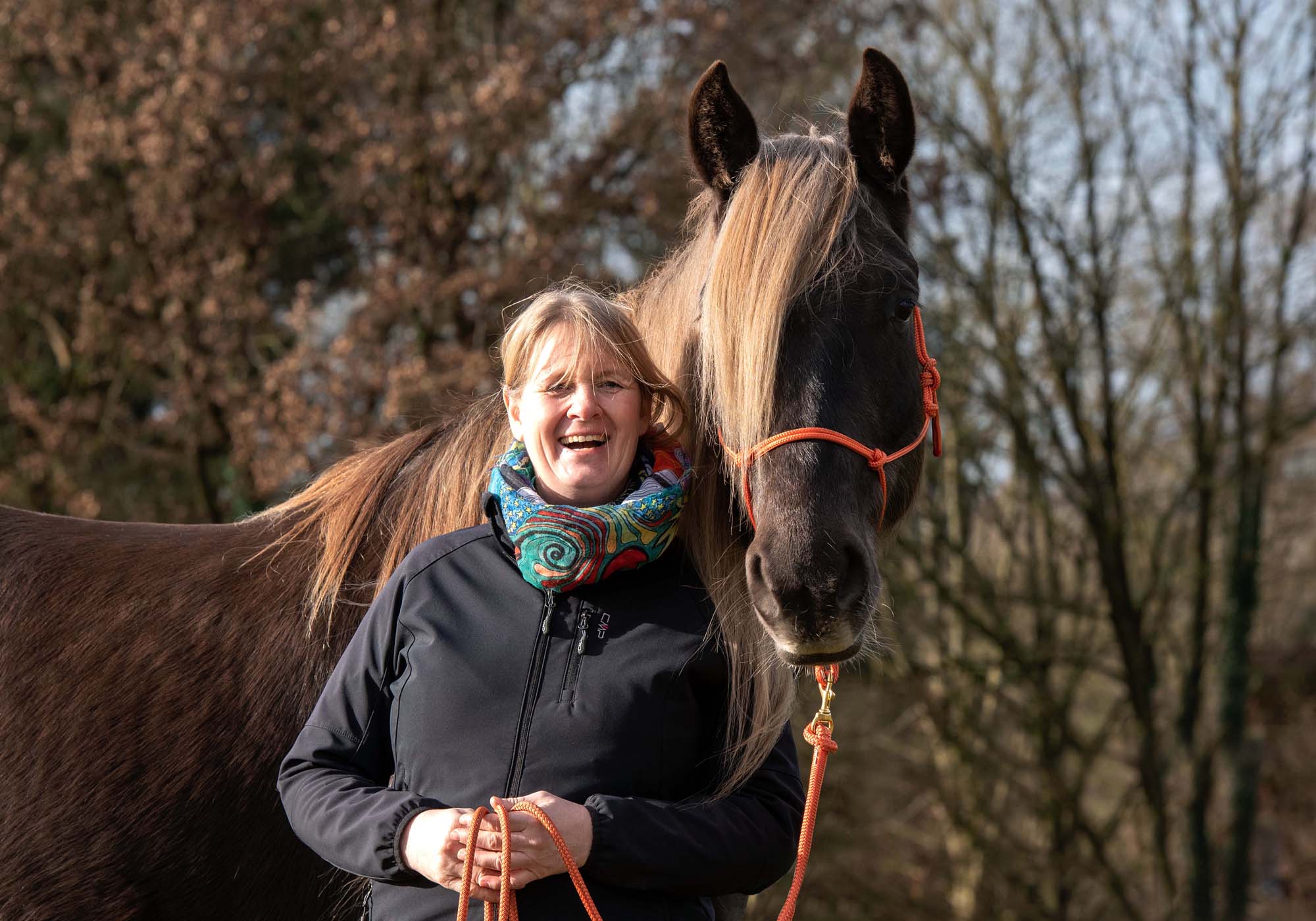 Kaja Stührenberg mit Rocky Mountain Horse